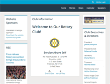 Tablet Screenshot of freeholdrotary.org